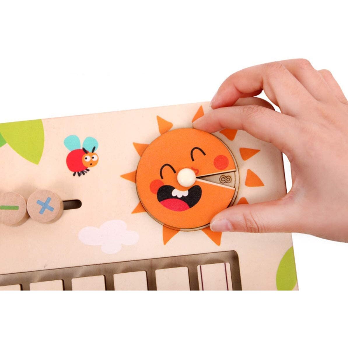 Joc educativ din lemn montessori labirint matematica, Picodino - eMAG.ro