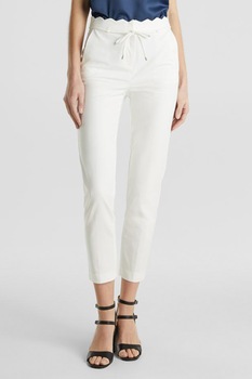 Esprit, Pantaloni crop conici, Alb, L-L28 Esprit, Pantaloni crop conici, Alb, L-L28