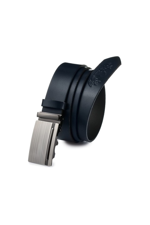 Beltimore A56 valódi bőr szíj, automata csat, sötétkék