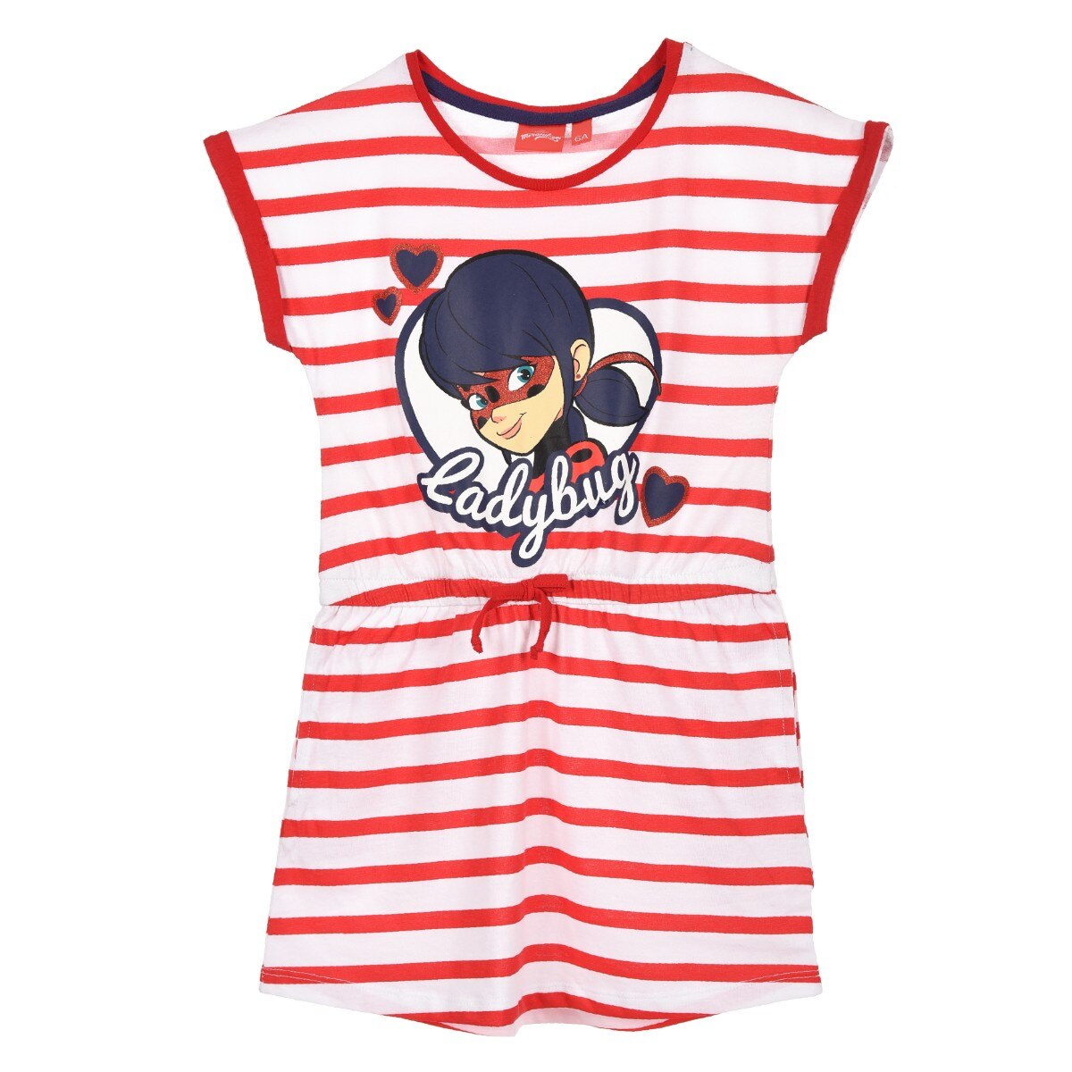 Rochita Miraculous Ladybug, alb/ rosu