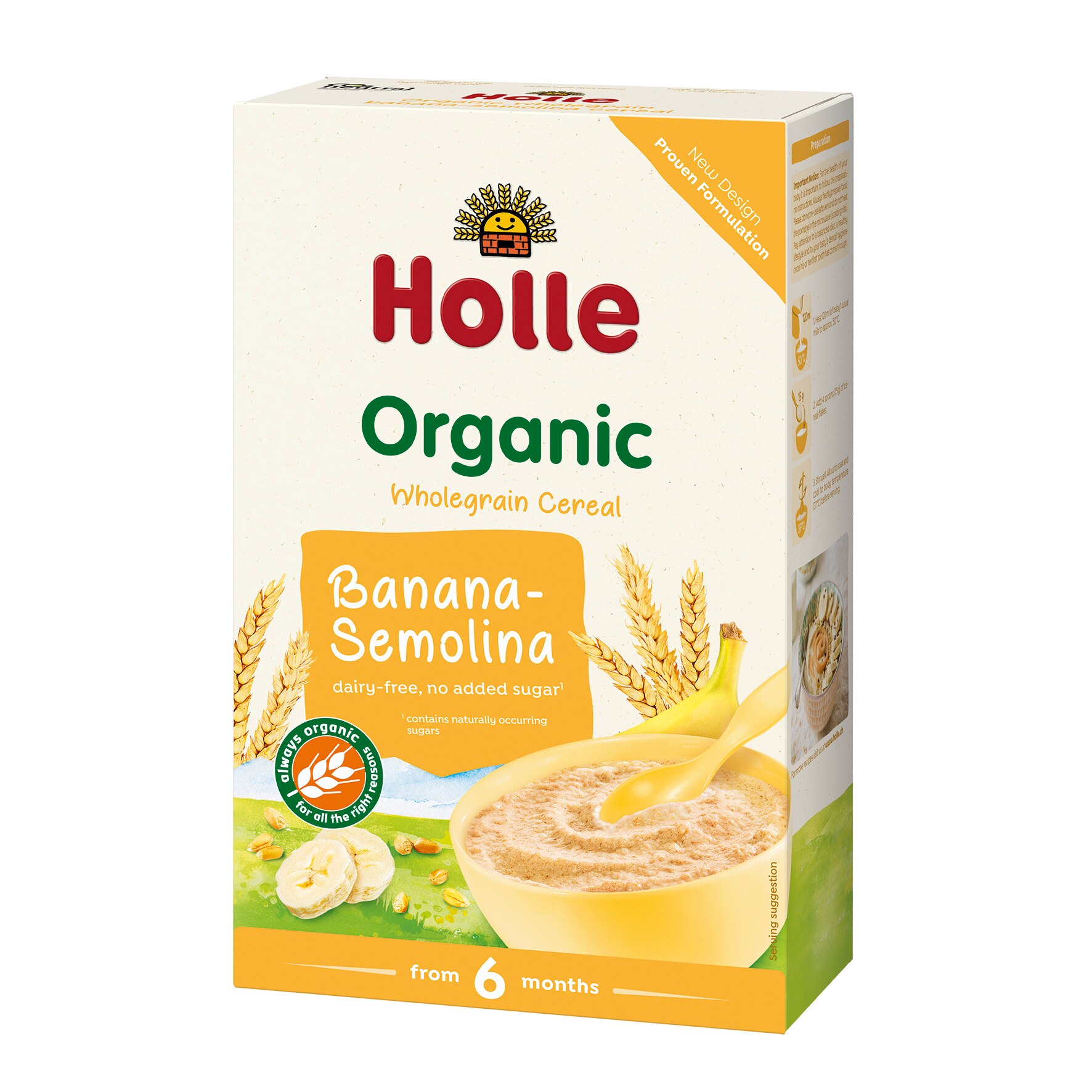 Cereale Holle Bio, din gris cu banane 250g