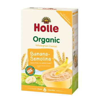 Cereale Holle Bio, din gris cu banane 250g Cereale Holle Bio, din gris cu banane 250g