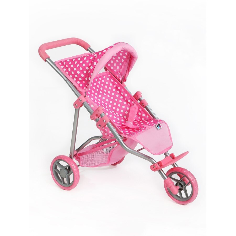 Carucior sport pentru papusi PlayTo Olivie Roz/Alb