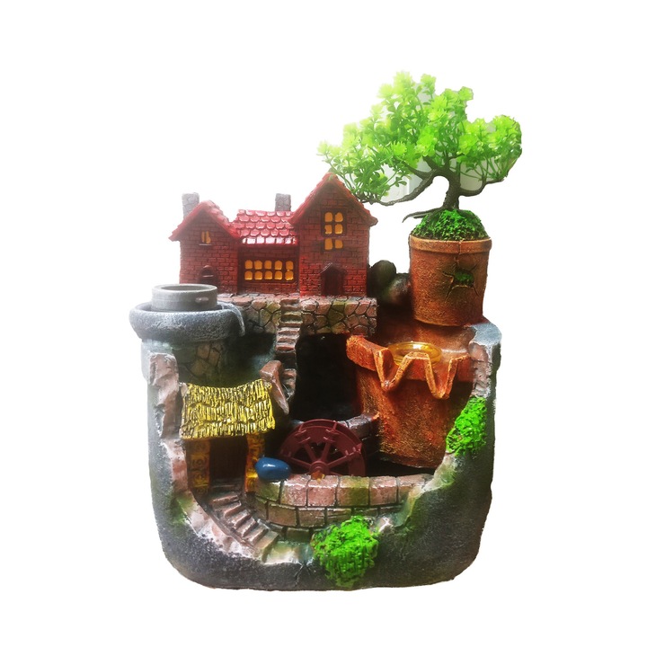 Артезиански фонтан, С бутон за включване/изключване, 35 см, 113X