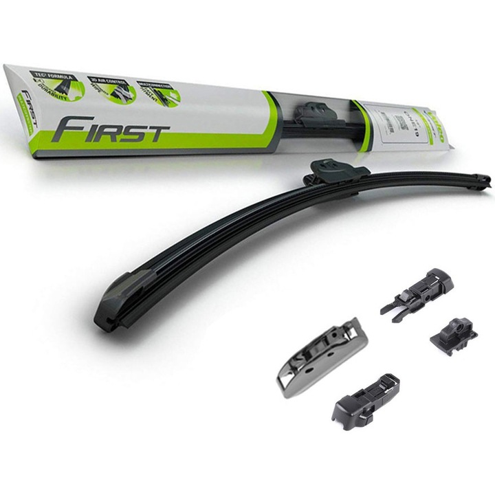 Чистачка Valeo First XTRM Multiconnection за предното стъкло, 70 см, Монтаж с адаптери