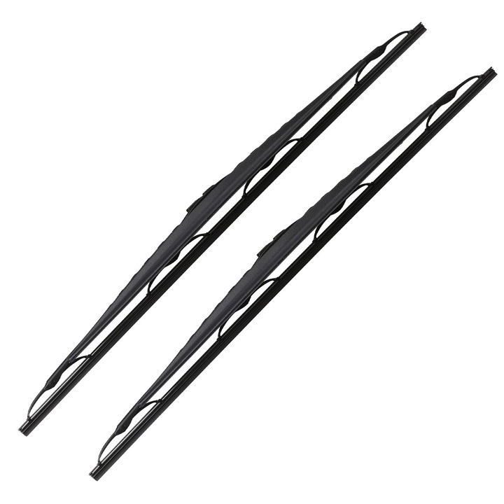 Set stergatoare Valeo Silencio Conventional SET pentru parbriz 52.5/47.5 cm, cu spoiler, cu prindere clasica (carlig)