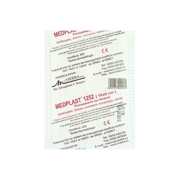 Pansament cu rivanol, 10 cm x 6 cm, cutie 150 bucati Pansament cu rivanol, 10 cm x 6 cm, cutie 150 bucati