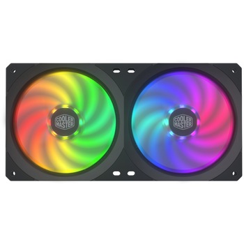 Ventilator Cooler Master MasterFan SF240R ARGB (squareframe) 2 x 120mm Ventilator Cooler Master MasterFan SF240R ARGB (squareframe) 2 x 120mm