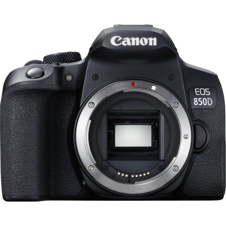 Aparat foto DSLR Canon EOS 850D, 24.1 MP, 4K, Body ,Negru