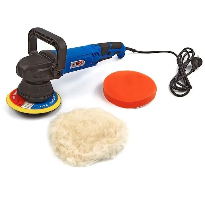 Csiszoló- és polírozógép, 150 mm, 900w