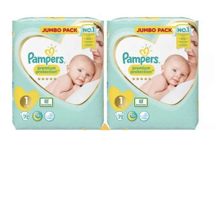 Пелени Pampers New Baby Box 1,0-3кг,144 броя