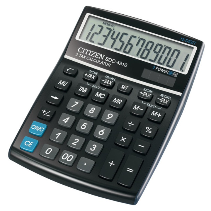 Calculator, CITIZEN, Negru, 12 cifre