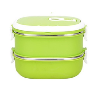 Caserola Termica Lunch Box cu doua niveluri Victor V-1652, 1.4 L, verde Caserola Termica Lunch Box cu doua niveluri Victor V-1652, 1.4 L, verde