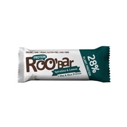 Baton proteic spirulina lamaie raw eco 40g, Roobar