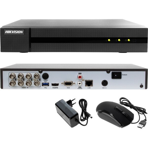 DVR 8 canale Turbo HD HiWatch Hikvision HWD-7108MH-G2(260), 8MP, H.265 Pro+, 5 in 1