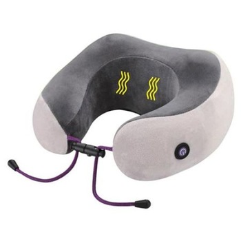 Perna de masaj de voiaj JMB, Spuma cu memorie, Gri Perna de masaj de voiaj JMB, Spuma cu memorie, Gri