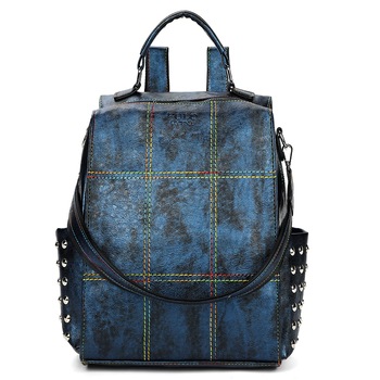 Geanta de piele tip rucsac, Vicuna Polo Moonshine, Albastru Geanta de piele tip rucsac, Vicuna Polo Moonshine, Albastru