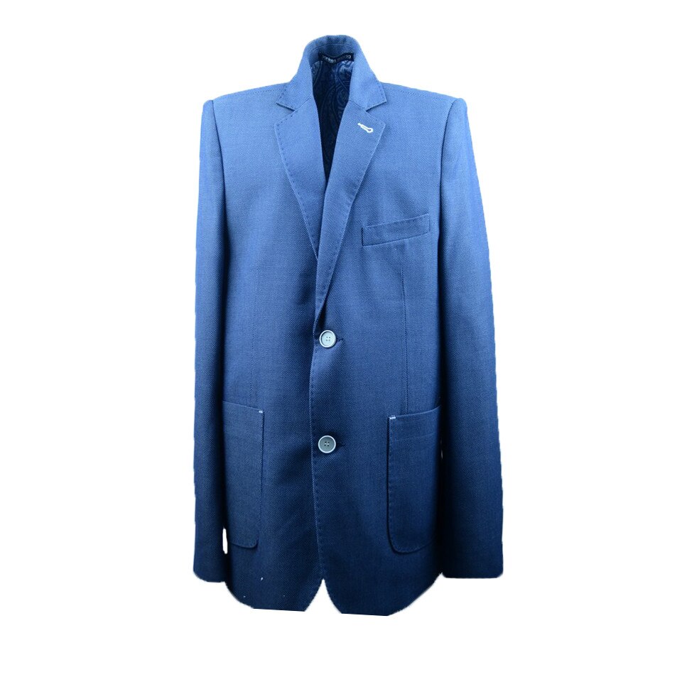 Sacou elegant pentru baieti Jankes SBJ-A, Albastru, 170 cm