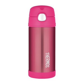 Termos cu pai pentru copii, Thermos, otel inoxidabil, 355 ml, Roz Termos cu pai pentru copii, Thermos, otel inoxidabil, 355 ml, Roz