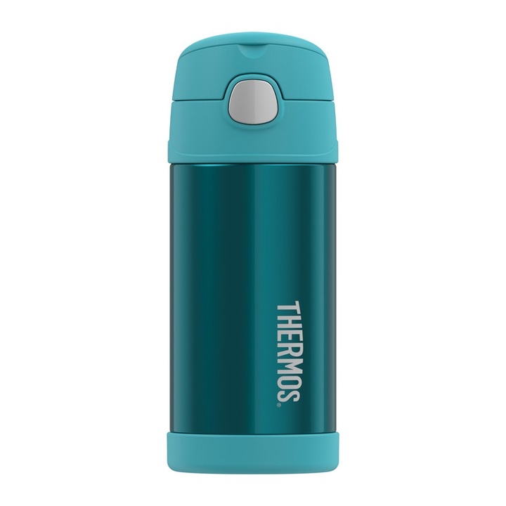 Termos cu pai pentru copii, Thermos, otel inoxidabil, 355 ml, Turcoaz