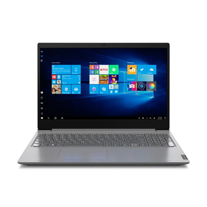 Laptop Lenovo V15-ADA cu procesor AMD Ryzen 5 3500U pana la 3.70 GHz, 15.6", Full HD, 8GB, 1 TB HDD, Radeon Vega Graphics, Free DOS, Iron Grey