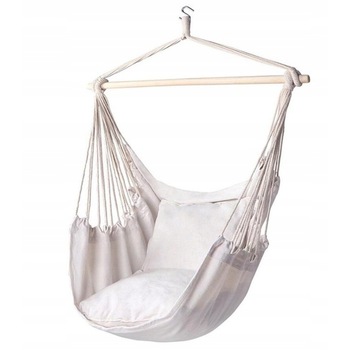 Hamac Tip Scaun Suspendat Pentru Gradina Tobago, Negru + 2 perne incluse Hamac Tip Scaun Suspendat Pentru Gradina Tobago, Negru + 2 perne incluse