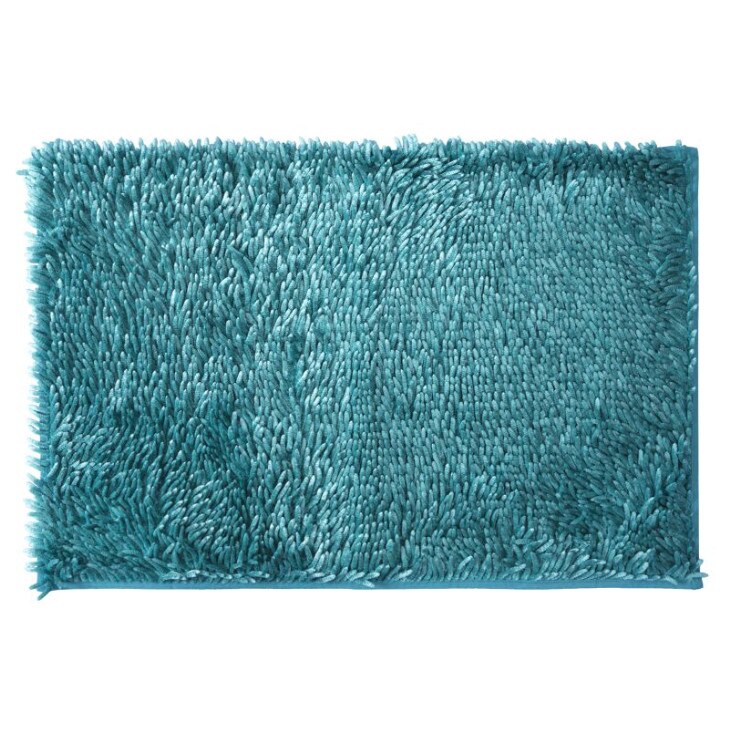 Covor de baie, shaggy, turcoaz, 75x150 cm