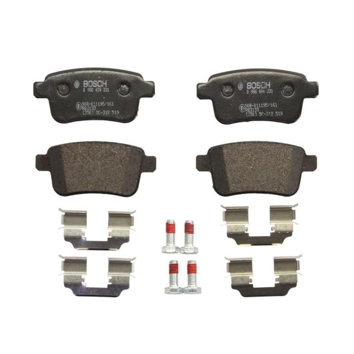 Set placute frana, frana disc Renault Kangoo / Grand Kangoo 2008-> KW0/1 0 986 494 331