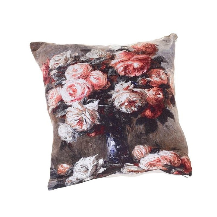 Perna decorativa cu flori 40 x 40 cm