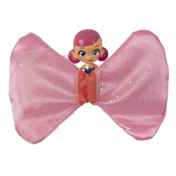 Jucarie fundita Bow sis roz cu papusa surpriza in interior Jucarie fundita Bow sis roz cu papusa surpriza in interior