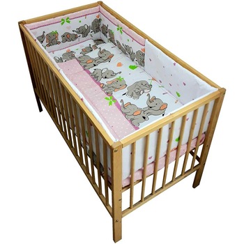 Lenjerie patut Hubners Elefantii Jucausi 5 piese Lenjerie patut Hubners Elefantii Jucausi 5 piese