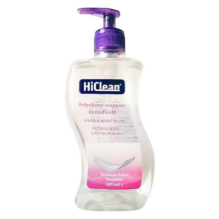 HiClean Течен сапун и душ гел Sensitive 500ml