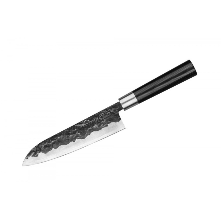 Samurai Smith Szamuráj kés, Szénacél, HRC 58, Penge 18 cm, Fekete