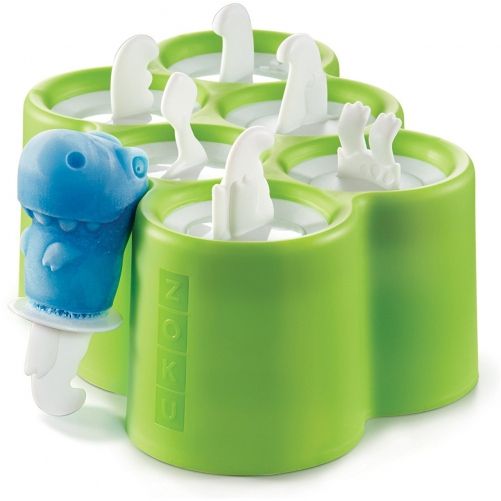 Matrita cu 6 incinte, forma dinozaur, Zoku, Verde, Plastic fara BPA