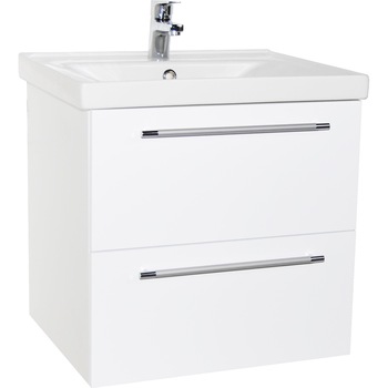 Baza mobilier si lavoar Badenmob 754, suspendat, sertare, alb, 70 cm Baza mobilier si lavoar Badenmob 754, suspendat, sertare, alb, 70 cm