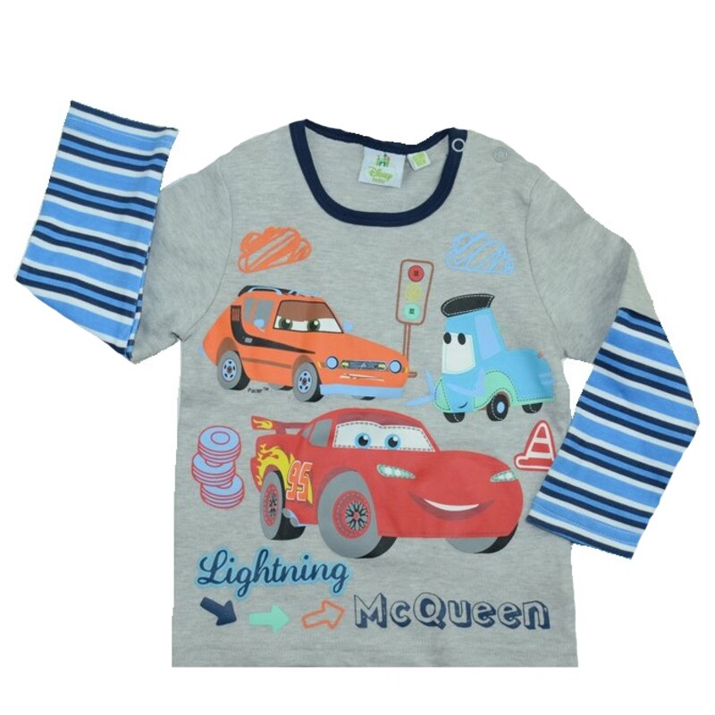 Bluza cu maneca lunga pentru baieti Disney DISK-JTKL51500G, Multicolor, 80