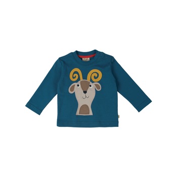 Bluza Discovery cu caprita, bumbac organic, albastru petrol, baieti Bluza Discovery cu caprita, bumbac organic, albastru petrol, baieti