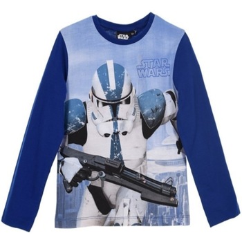 Bluza tricou Star Wars, maneca lunga, baieti,, Albastru, 104 CM Bluza tricou Star Wars, maneca lunga, baieti,, Albastru, 104 CM