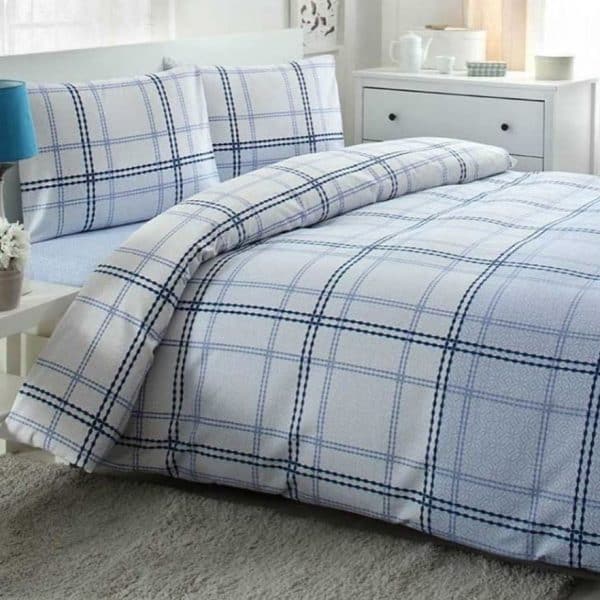 Lenjerie de pat,Lenor albastru,1 persoana,180x260 cm