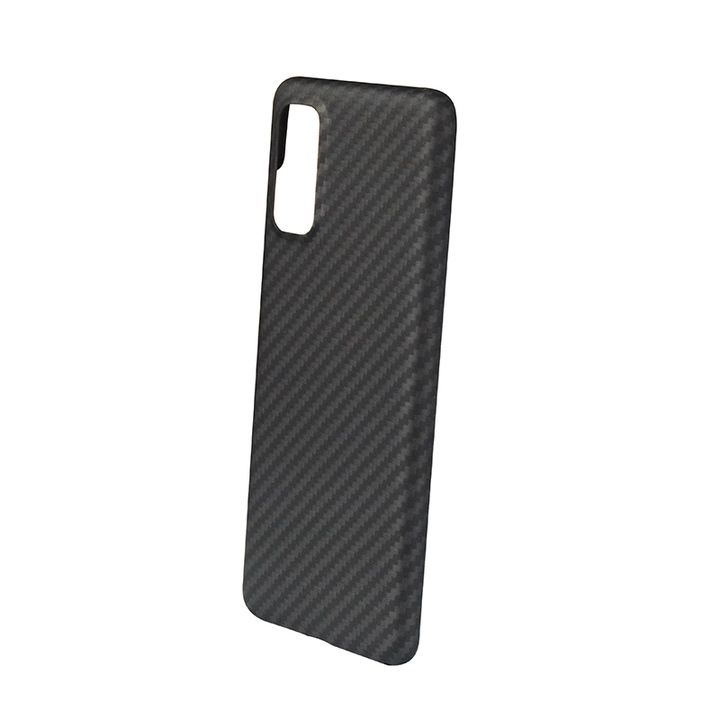 Панел за Samsung Galaxy S20 Vetter Clip-On, ултра тънък, изработен от арамидни влакна кевлар, черен