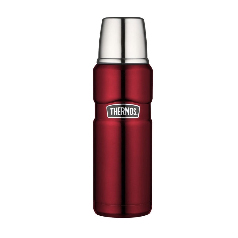 Termos pentru bauturi, Thermos, otel inoxidabil, 470 ml, Rosu
