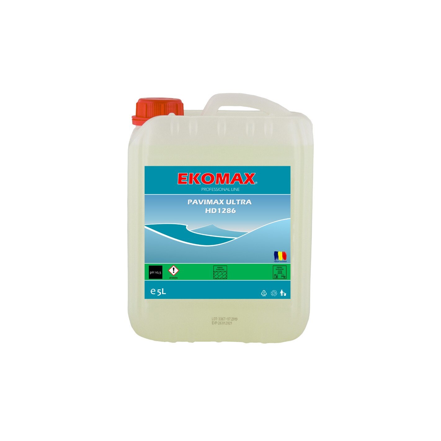 Detergent automat alcalin EKOMAX Pavimax Ultra, 5L