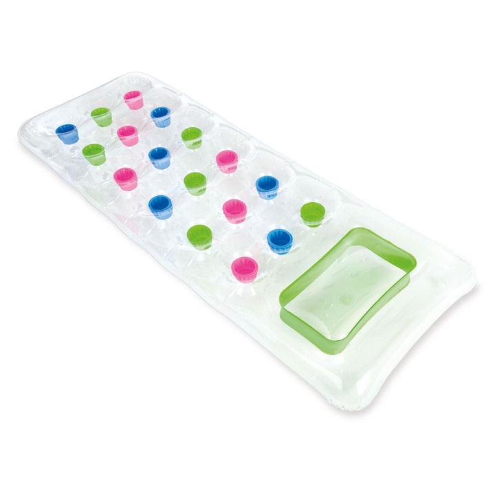 Saltea Gonflabila pentru Plaja si Piscina, Glaciar, Vinil, 1.88x0.71 m