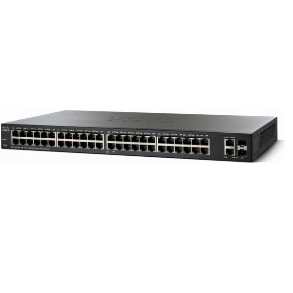 Comutator stivuibil , Cisco Systems, SG350X/48 48 porturi Gigsbit , negru