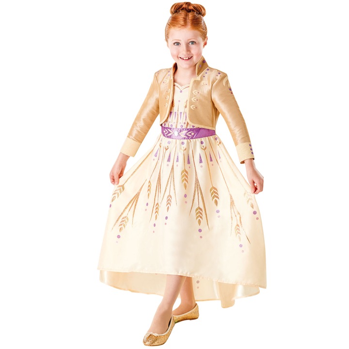 Costum Disney Printesa Anna, Regatul de gheata 2, Frozen 2, 9 - 10 ani 140 cm
