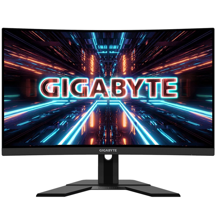 Монитор Gaming Gigabyte 27", VA, Извит, Full HD, DisplayPort, 1ms, 165Hz, Vesa, Черен, G27FC