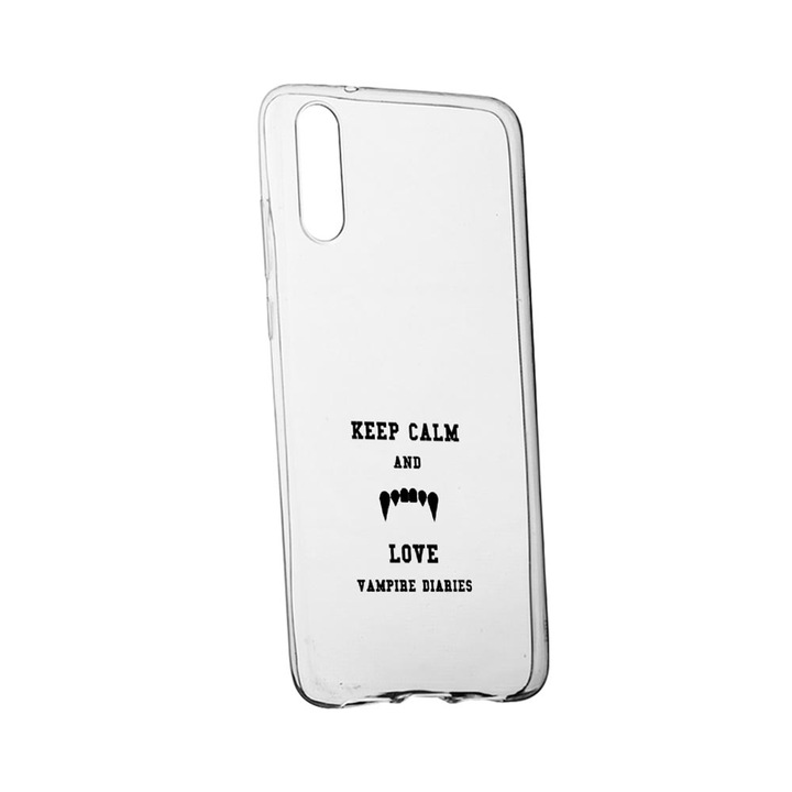 Калъф "Дневниците на вампира" - Keep Calm, Movie, за Xiaomi Mi Note 10 / Mi Note 10 Pro, устойчив на износване, противоплъзгащ се, премиум силикон, 581