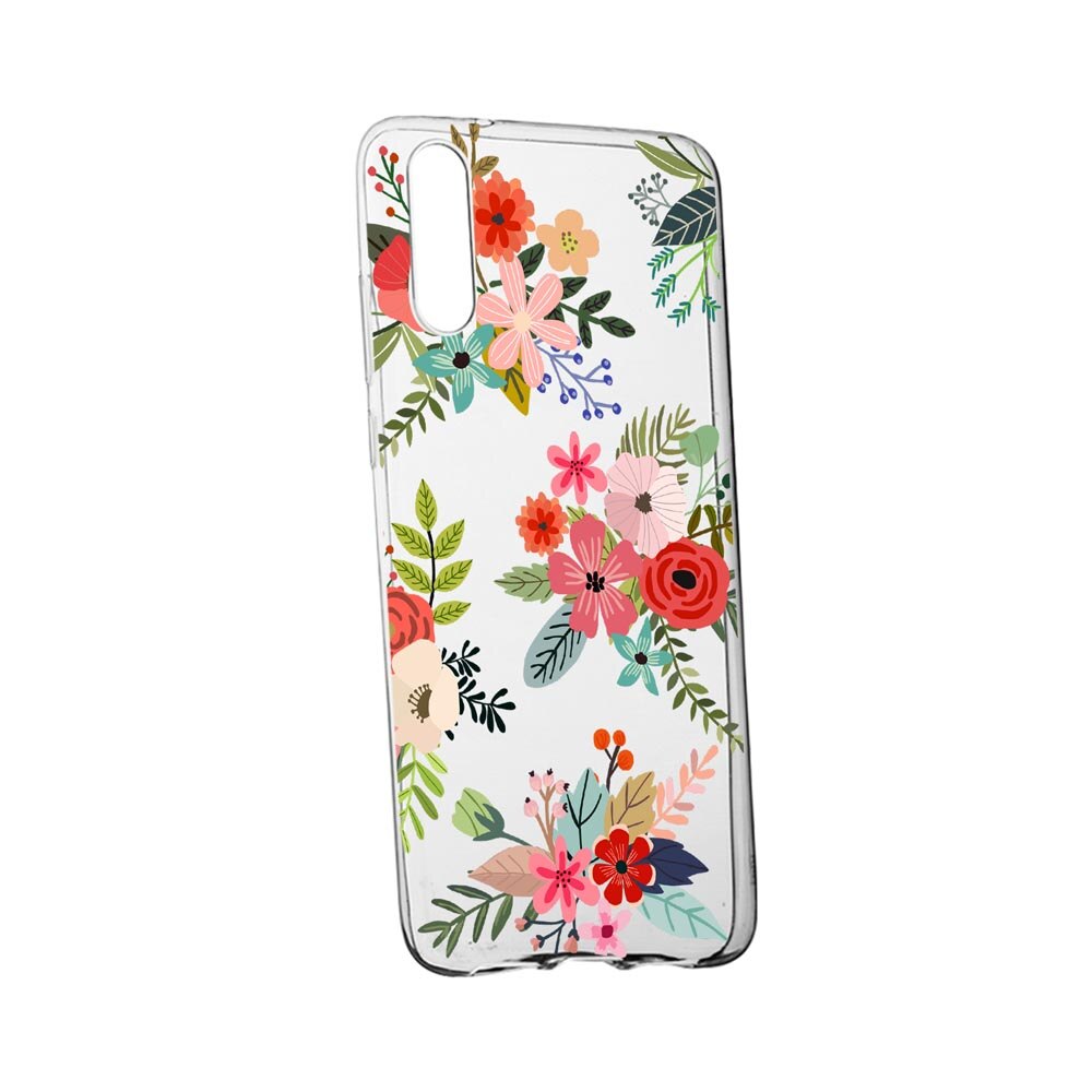 Husa Flowers, pentru Sony Xperia 1 II, rezistenta la uzura, anti-alunecare, din silicon Premium, 630