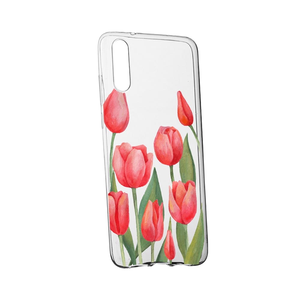 Husa Red Roses, pentru Huawei Y8p, rezistenta la uzura, anti-alunecare, din silicon Premium, 633