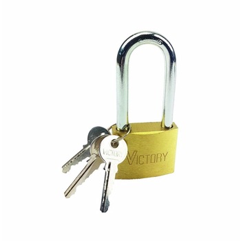 Lacat alama cu ureche lunga,victory, 40 mm Lacat alama cu ureche lunga,victory, 40 mm